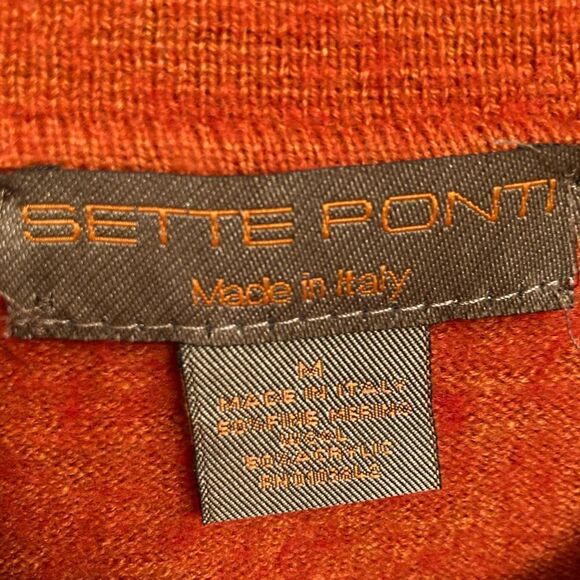 Sette Ponti Sweater Men’s Size M Italian Wool - Picture 5 of 6